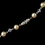Elegance by Carbonneau Extender-5-S-IV Silver Ivory Pearl & Swarovski Crystal Bead Jewelry Extender 5