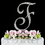 Elegance by Carbonneau F-Completely-Covered Completely Covered ~ Swarovski Crystal Wedding Cake Topper ~ Letter F