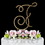 Elegance by Carbonneau F-Renaissance-Gold Renaissance ~ Swarovski Crystal Wedding Cake Topper ~ Gold Letter F