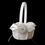 Elegance by Carbonneau FB-17-Brooch-3171-S-Clear Flower Girl Basket 17 with Silver Clear Round Brooch 3171