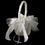 Elegance by Carbonneau FB-502 White Bridal Flower Girl Basket FB 502