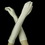 Elegance by Carbonneau Glove-Matte-32-Ivory Matte Satin Bridal Bridesmaid Gloves - Ivory