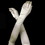 Elegance by Carbonneau Glove-Satin-115-Ivory Satin Bridal Bridesmaid Gloves - Ivory