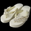 Elegance by Carbonneau High-Wedge-Comb-62 Floral Vine High Wedge Flip Flops with Rhinestone & Pearl Accents