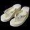 Elegance by Carbonneau High-Wedge-Comb-63 Floral Vine High Wedge Flip Flops with Rhinestone & Pearl Accents