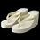 Elegance by Carbonneau High-Wedge-Plain-Flip-Flops Plain High Wedge Bridal Flip Flops (Ivory or White)