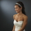 Elegance by Carbonneau HP-008 Beautiful White Netted Ribbon Bridal Headband HP 008