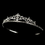 Elegance by Carbonneau HP-11109-SCl Silver/Clear Bridal Tiara HP 11109