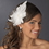 Elegance by Carbonneau Clip-1531 Floral Hair Fascinator with Crystals Clip 1531 with Brooch Pin