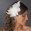 Elegance by Carbonneau Clip-1531 Floral Hair Fascinator with Crystals Clip 1531 with Brooch Pin