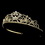 Elegance by Carbonneau HP-1774-G-Clear Small Pageant Rhinestone Bridal Tiara HP 1774 (Gold or Silver)