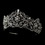 Elegance by Carbonneau HP-18689-AS-Clear Antique Silver Rhodium Clear Rhinestone Bridal Royal Tiara 18689