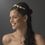 Elegance by Carbonneau HP-2322-Champagne Rose and Crystal Bridal Headpiece HP 2322