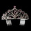 Elegance by Carbonneau HP-242-Amethyst-16 Sparkling Vintage Amethyst Rhinestone Sweet 16 Tiara in Silver 242