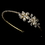 Elegance by Carbonneau HP-2853-G Gold Headband Style Bridal Tiara HP 2853
