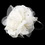 Elegance by Carbonneau HP-4029-B-Ivory Ivory Flower with Accented Rhinestones & Black Headband Headpiece 4029