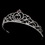 Elegance by Carbonneau HP-0516-Silver-Amethyst-Lilac Regal Rhinestone Heart Princess Tiara in Silver with Light Amethyst Accents 516