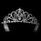 Elegance by Carbonneau HP-6031-Silver Radiant Silver Rhinestone Birthday Tiara Available in Sweet 15 or 16 Silver 6031