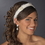 Elegance by Carbonneau HP-608 Feather & Pearl Bridal Headband HP 608 (White or Ivory)
