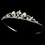 Elegance by Carbonneau HP-6240 Silver, Clear Stone, and Faux Pearl Tiara HP 6240