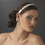 Elegance by Carbonneau HP-6470-Si-iv Fabulous Ivory & Clear Crystal Ribbon Headband 6470