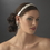 Elegance by Carbonneau HP-6470-Wht Stunning Crystal Flower Accented Bridal Ribbon Headband HP 6470