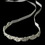 Elegance by Carbonneau HP-6471 Modern Vintage Crystal Bridal Ribbon Headband HP 6471