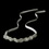 Elegance by Carbonneau HP-6474 Crystal & Pearl Bridal White Ribbon Headband Headpiece 6474