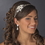 Elegance by Carbonneau HP-754-S-Ivory Rhinestone & Pearl Side Accented Double Row Bridal Headband HP 754