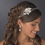 Elegance by Carbonneau HP-754-S-Ivory Rhinestone & Pearl Side Accented Double Row Bridal Headband HP 754