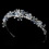 Elegance by Carbonneau HP-8003-LtBlue Silver Blue Swarovski Bridal Tiara HP 8003