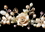 Elegance by Carbonneau HP-8142 Golden Pink Porcelain Bridal Tiara HP 8142