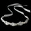Elegance by Carbonneau HP-8207-White Pearl Ribbon Style Bridal Headband HP 8207 White or Ivory