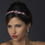 Elegance by Carbonneau HP-8233-S-Fuchsia Silver Fuchsia & AB Rhinestone Flower Bridal Headpiece 8233