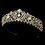 Elegance by Carbonneau HP-8271-GoldClear Gold Plated Bridal Tiara HP 8271