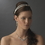Elegance by Carbonneau HP-8289 Charming 2 Row White Flower Headband w/ Clear Crystals 8289