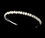 Elegance by Carbonneau HP-858-Sw Headpiece 858 Silver White Pearl Band w/ End Loops