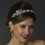 Elegance by Carbonneau HP-918-AS-White Antique Silver Clear Crystal & White Pearl Side Floral Accented Headband Headpiece 918