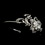 Elegance by Carbonneau HP-924-AS-Clear Antique Silver Side Accented Crystal Bridal Flower Headpiece Headpiece 924