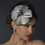 Elegance by Carbonneau HP-954-White White Peacock Feather Side Accented Headband Headpiece 954