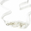 Elegance by Carbonneau HP-9664 Rhinestone & Pearl Ivory Flower Ribbon Headband or Bridal Belt 9664