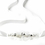 Elegance by Carbonneau HP-9665 Silver Ivory Lace & Rhinestone Accent Headband Headpiece 9665