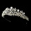 Elegance by Carbonneau HP-9783-S-FW Charming Silver Clear Crystal & Freshwater Pearl Headpiece 9783