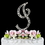 Elegance by Carbonneau I-Vintage Vintage ~ Swarovski Crystal Wedding Cake Topper ~ Letter I