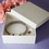 Elegance by Carbonneau JewelryBox35by15 White Presentation Jewelry Box 3.5" wide x 1.5" tall