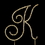 Elegance by Carbonneau K-Renaissance-Gold Renaissance ~ Swarovski Crystal Wedding Cake Topper ~ Gold Letter K