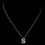 Elegance by Carbonneau N-1-S-M "S" Clear Rhinestone Letter Initial Pendant Necklace 1