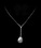 Elegance by Carbonneau N-2580-Silver-Clear Antique Silver Clear CZ Crystal Teardrop Necklace N 2580