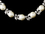 Elegance by Carbonneau N-2592-AS-DW Eye-Catching Floral Vine-Like CZ Necklace 2592 Silver Pearl