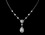 Elegance by Carbonneau N-2724-Silver-Clear Silver CZ Necklace N 2724
